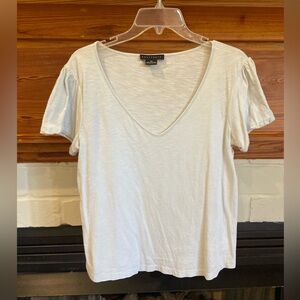 Sanctuary White Fitted Short Sleeve T-Shirt